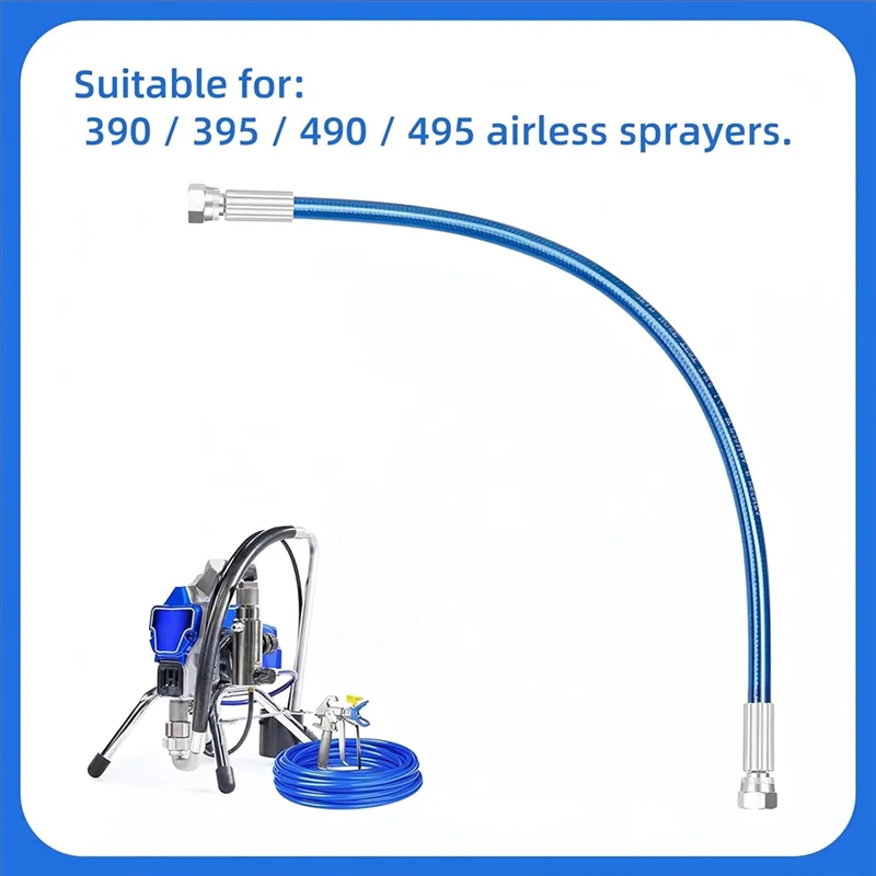 ABJI-For Airless-Sprayer 390 Whip Hose Fits For Airless-Sprayer 390/395 490/495 Paint Sprayers And Painting Systems