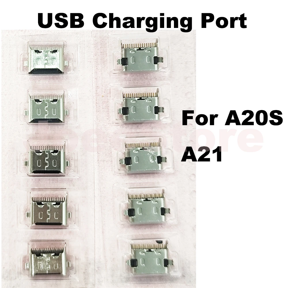 10pcs Micro Charging Port For Samsung A52 A72 A51 A32 A20 A50 A70 A01 A11 A21S A21 A20S A31 USB Charger Pin Jack Dock Connector