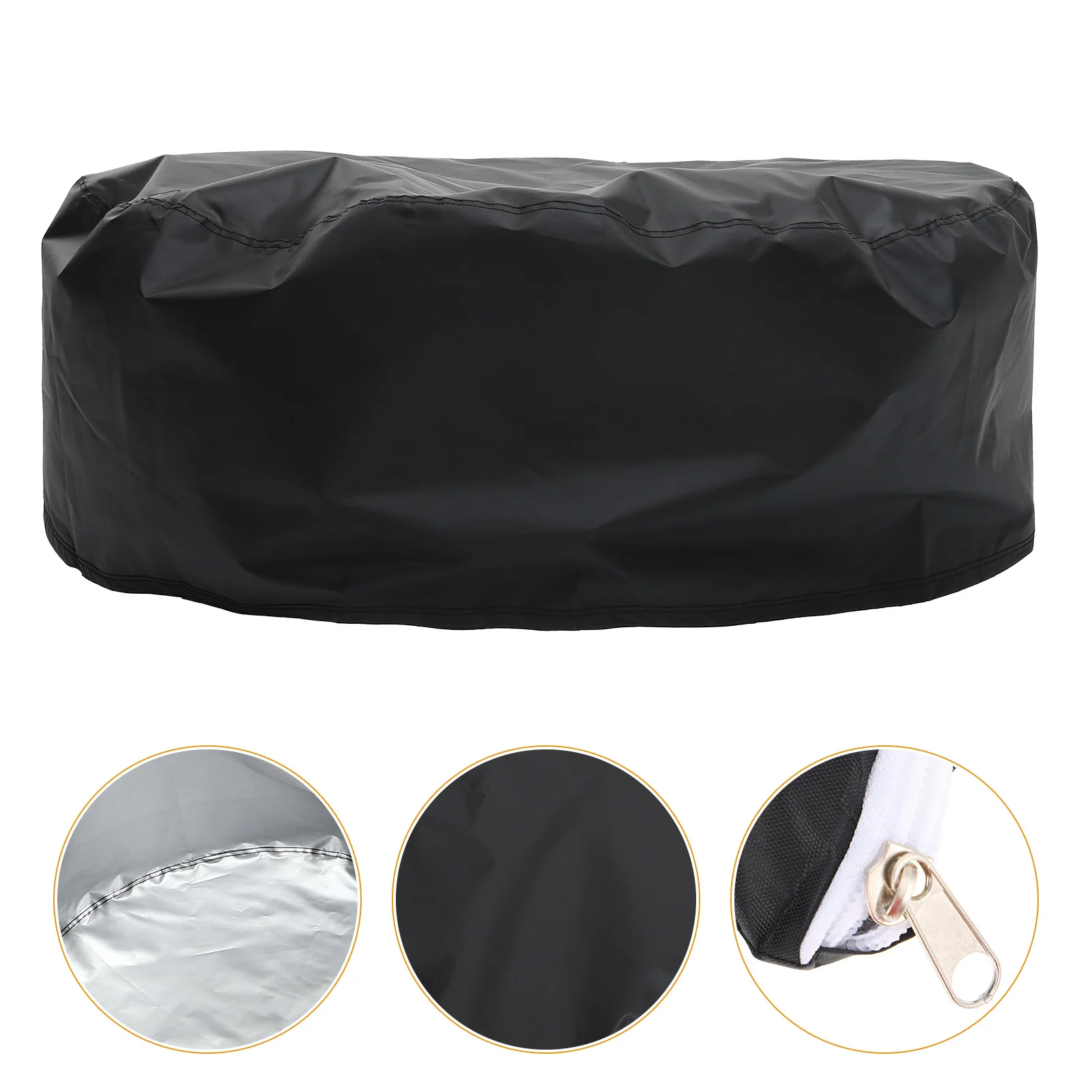 

Round Bath Pool Cover Premium Oxford Cloth Waterproof Wear-Resistant Solar Protection for Outdoor Indoor Swimming Pool Tub Use