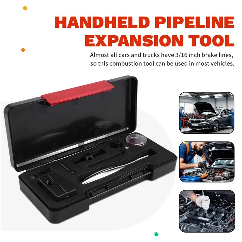 AC88-3/16 Inch Brake Line Double Flaring Tool Handheld 45 Degree For Brake Hose Nickel Tube And Copper Tubing