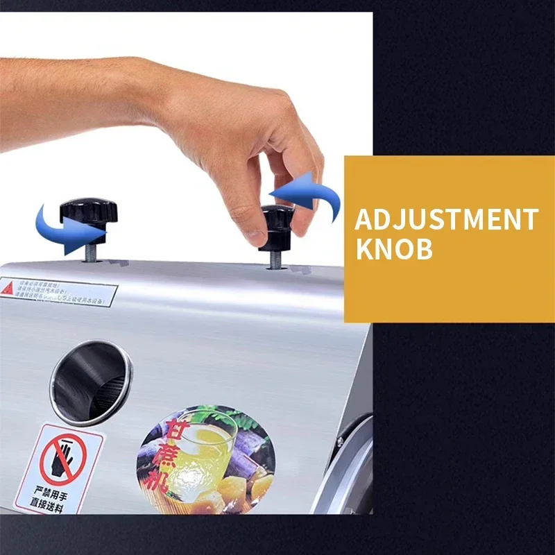 Canne à sucre automatique commerciale Ju479, 350-750W, en acier inoxydable, pour utilisation en extérieur