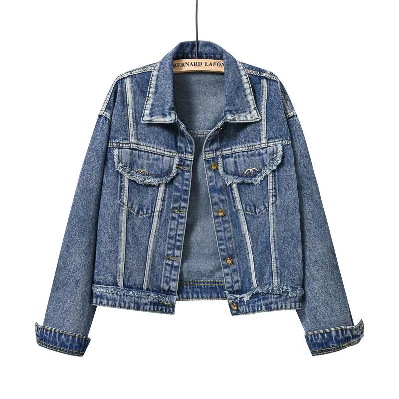 Trendy Women's Clothing, New Denim Style, Fashionable and Clever Design, Versatile, Slim-fitting, Stylish Denim Jacket or Top