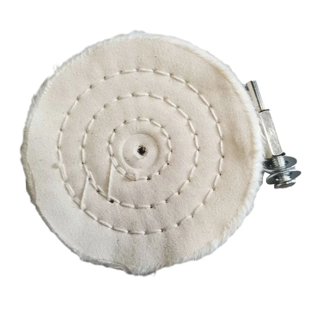 100mm 4inch Polishing Fabric Wheel Buffing Polishing Wheels Cotton Lint Cloth Polishing Mop Wheel Pad For Electric Drill Grindin