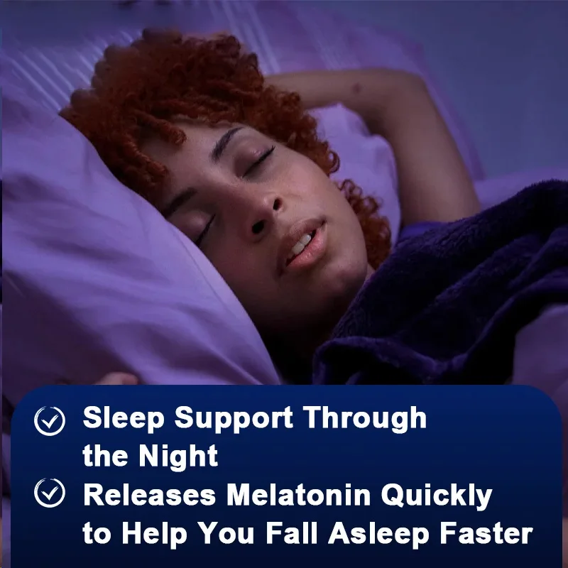 Melatonin 10 Mg Capsules - Relieve Insomnia Healthy Sleep Quality Deep Sleep Stress Relief