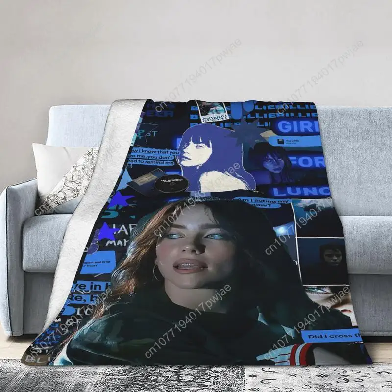 

Billie Inspired Ultra-Soft Flannel Throw Blanket – Cozy Comfortable All-Season Blanket for Living Room Office Custom Blankets