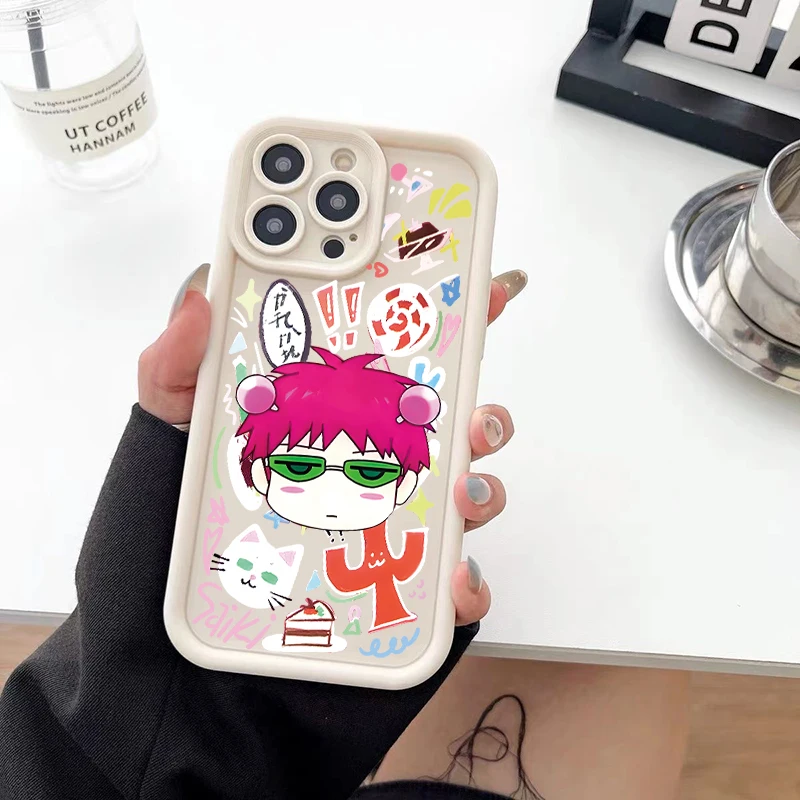 2024 Silica Gel Cute Kitty Boy Phone Case For iPhone 16 15 14 13 12 11Pro Max XS XR 7 8Plus Shockproof Cartoon Character Pattern