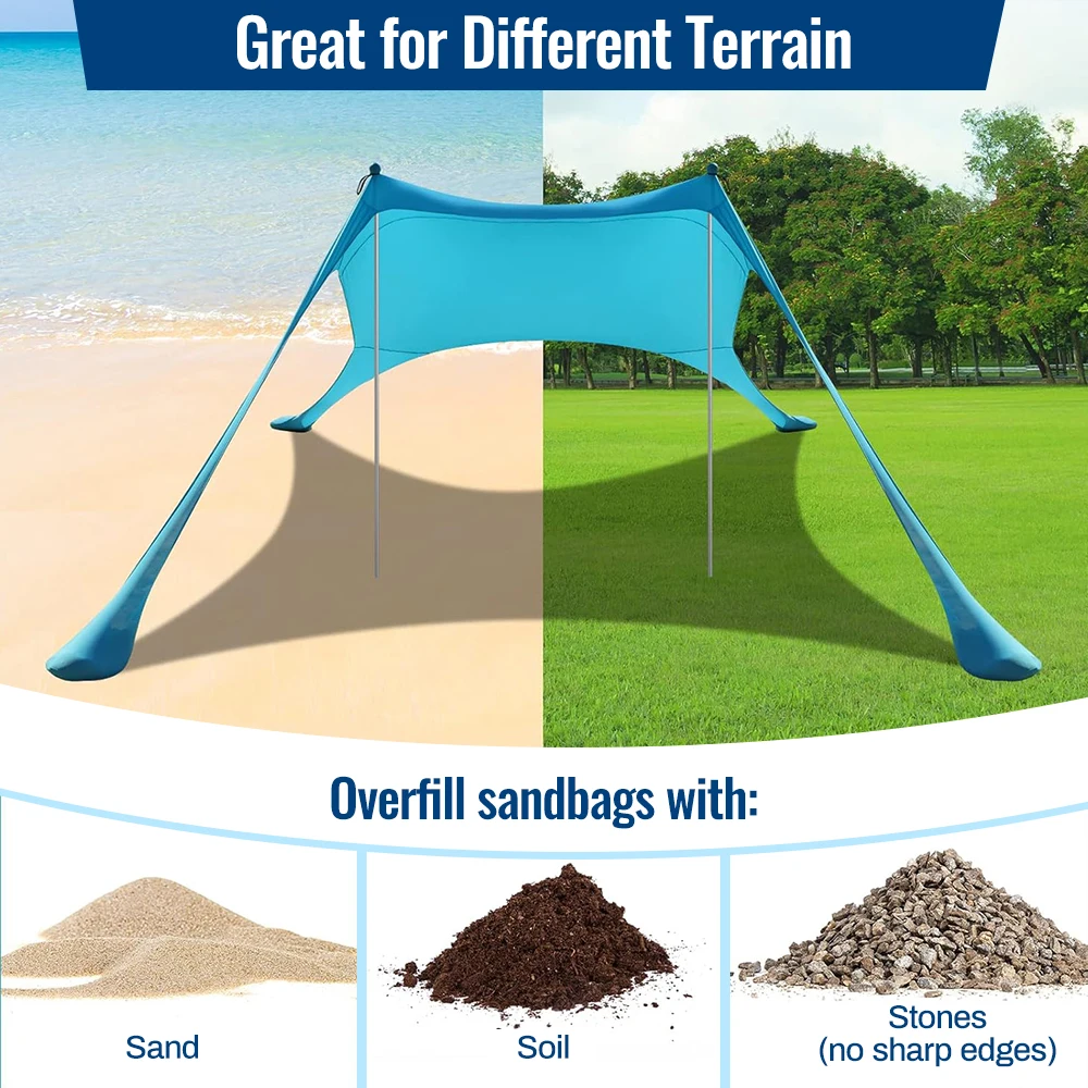 Portable Lycra Beach Canopy 5