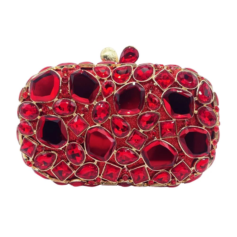 

Glass Diamond Clutch Women's Bag High-end Hollow Diamond Dinner Stone Clutch Bolso Marca Lujo Luxury Designer Bags High Quality
