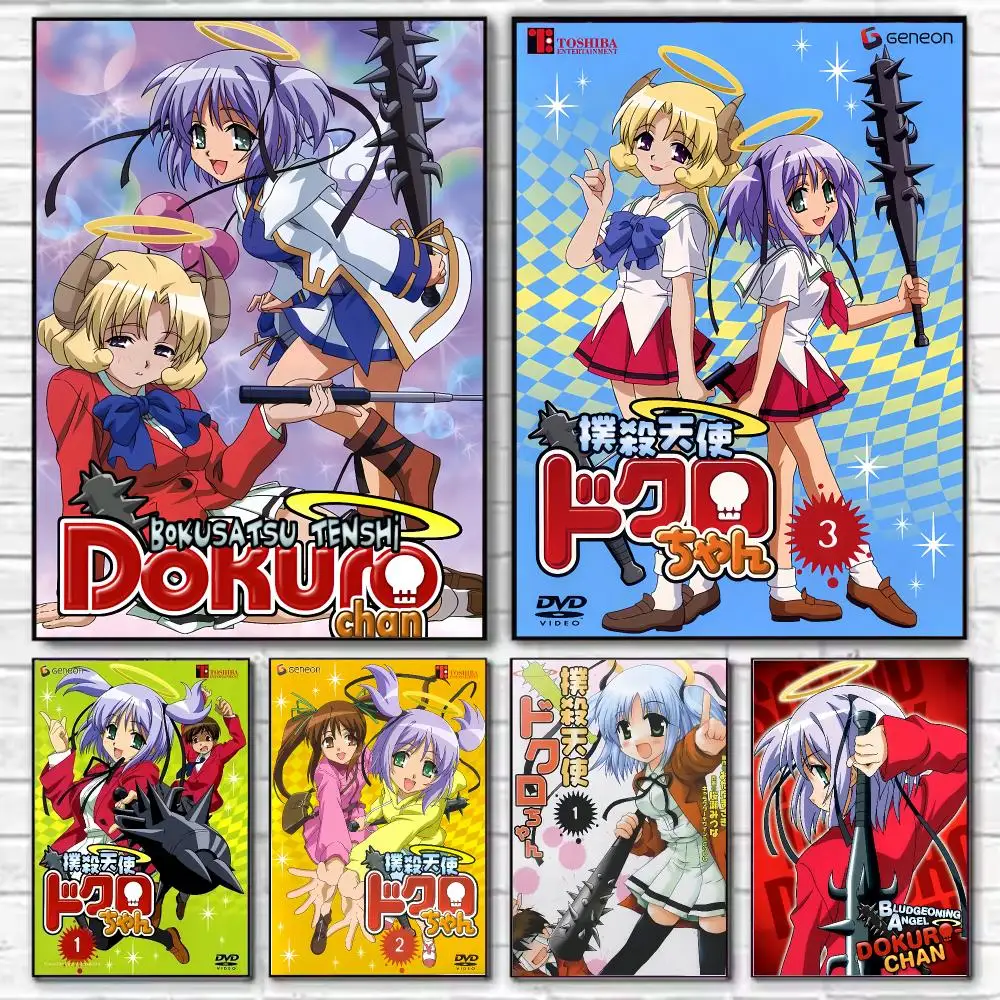 B-Bokusatsu T-Tenshi Dokuro-chan Poster HD Decorative Wall Art for Living Room Bedroom Café Stylish Home Décor Gift