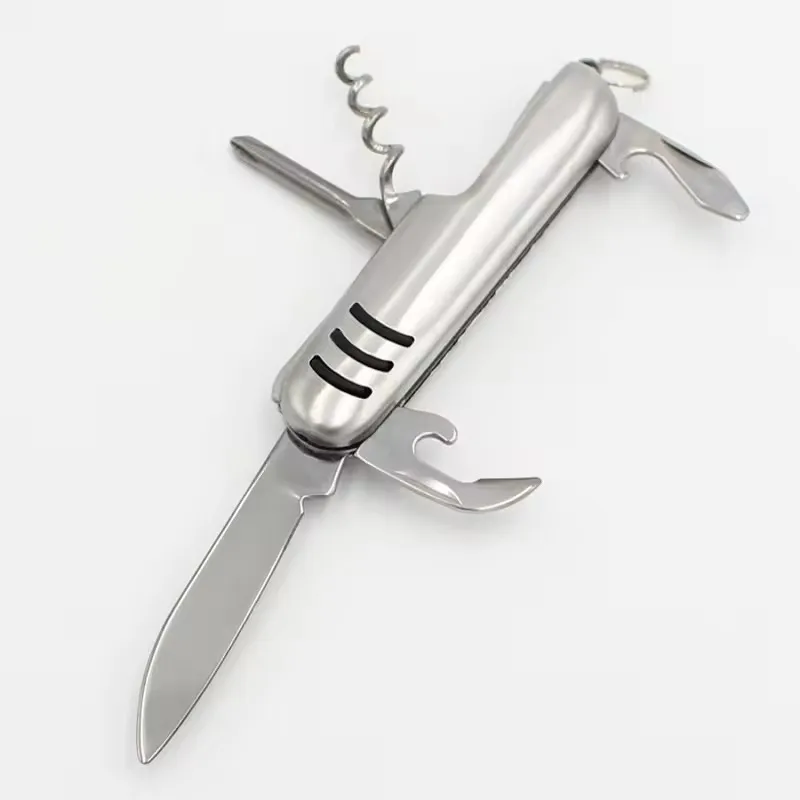 Multifunctional Folding Stainless Steel Knife Swiss Army Knife Camping Knife Fruit Knife Barbecue Universal Knife image 2