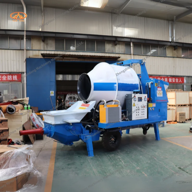 حار بيع مضخة خلاط البناء الخرساني مع خلاط الخرسانة Zsm500 خلاط الخرسانة الصغيرة المحمولة مع مضخة #4