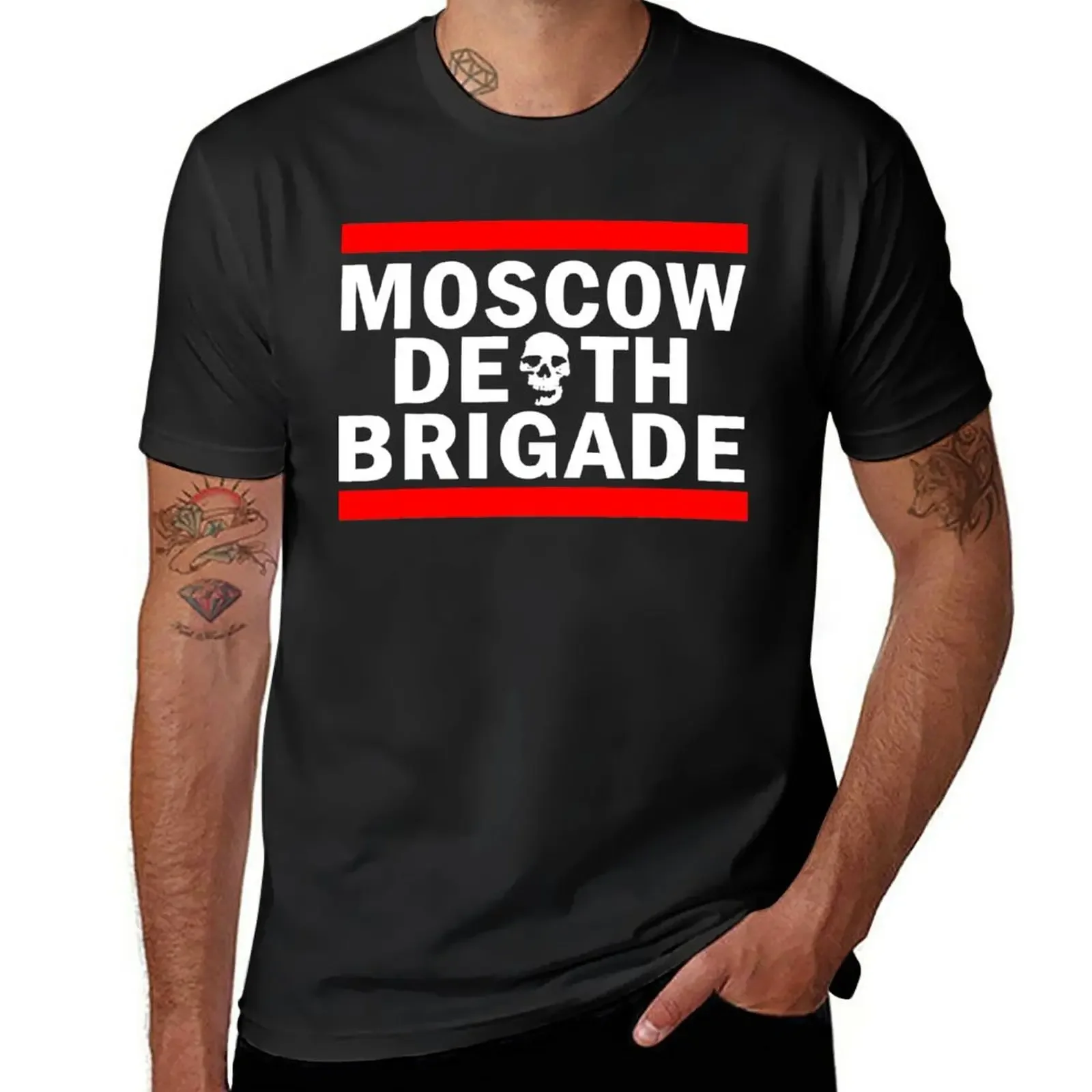 vintage clothes oversized t shirt sweat shirts mens tall t shirts New moscow-death-brigade T-Shirt oversized  harajuku clothing