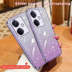 Luxury Electroplating Soft Glitter Powder Phone Case For OnePlus Nord CE2 Lite CE3 Lite CE4 5G Shockproof Silicone Back Cover