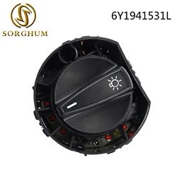 SORGHUM 6Y1 941 531L For Audi A3 Skoda Fabia New Headlight Fog Lamp Control Switch Knob 6Y1941531L 6Y1941531 L