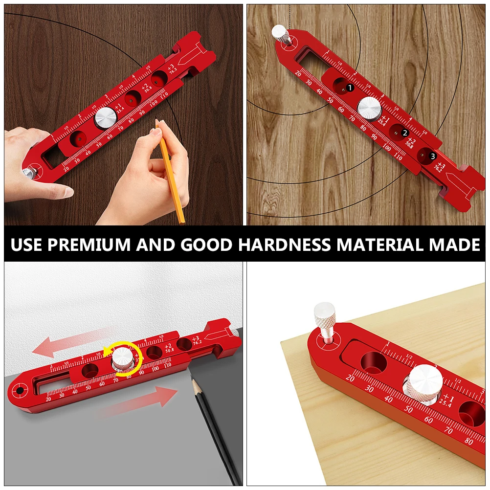 

Woodworking Circular Scribe Aluminum Alloy Compass Tool For Accurate Line Drawing Carpenter Marking Gauge Circular Drawing Tools