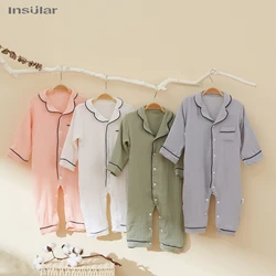 Rompers for Newborns Baby Muslin Sleepwear Girl Clothes Toddler Boy Pajamas Baby Onesie Jumpsuit Long-Sleeve Baby Clothing