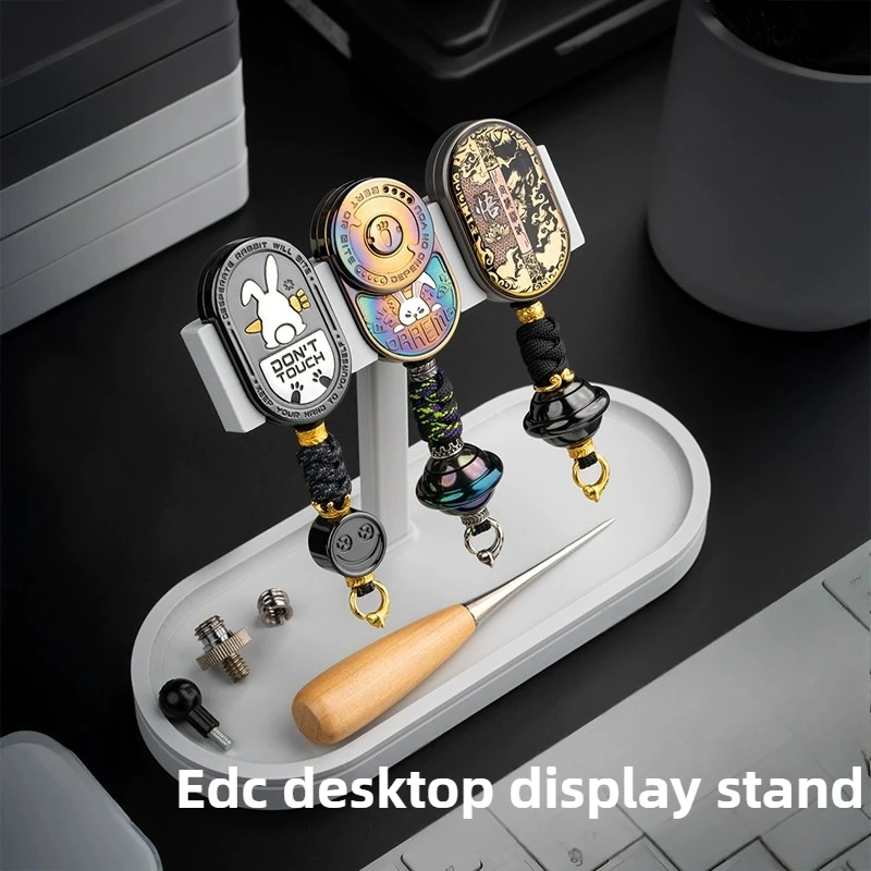 

EDC игрушка настольная подставка для дисплея гироскоп на кончике пальца металлический кронштейн для карт лоток для хранения многослойная стойка для хранения настольные игрушки