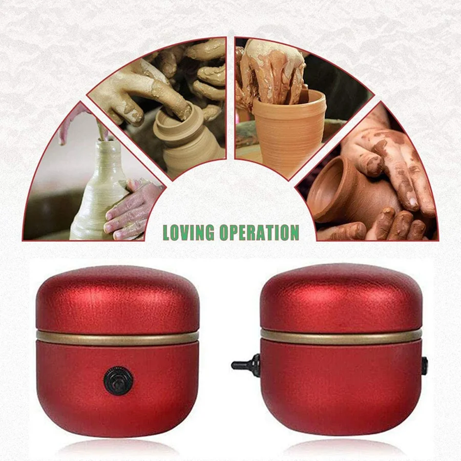 

AT19-мини электрическая машина для гончарного круга, электрическая маленькая машина для формования керамики с лотком для самостоятельной работы, глины, художественного ремесла
