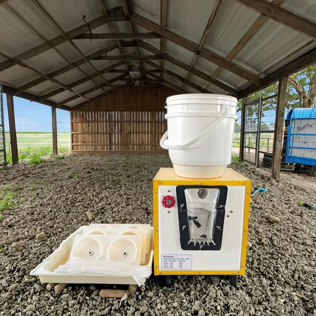 Hot Sale Adjustable Thermostat Animal Feeders 6 Nipple Teats Automatic Lamb Milk Feeder