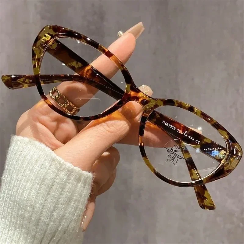 Fashion Cat Eye Minus Sight Eyeglasses New Trend High Definition Myopia Glasses Anti blue Light Spetacle Computer Eyewear