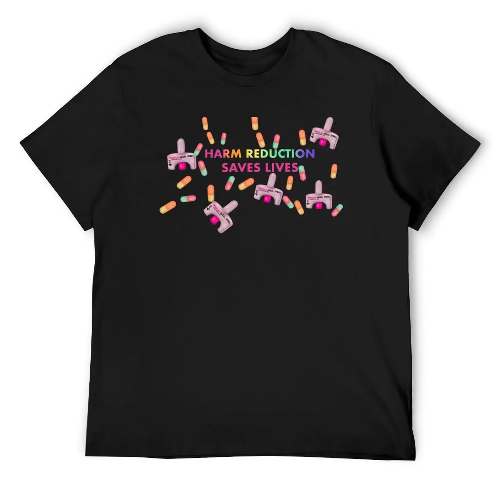 

Harm Reduction Narcan Capsule Design T-Shirt clothes anime funny shirt cotton sublime heavyweight t shirts for men