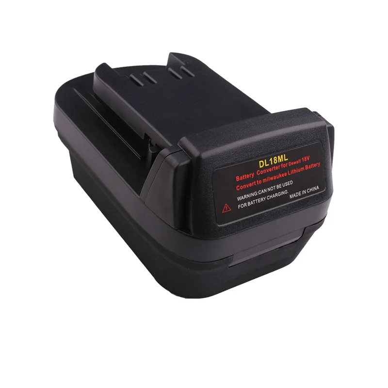 DL18ML Battery Adapter for DeWalt 18V/20V Max Li-Ion Battery Adapter Convert To M&18 18V for Milwaukee Power Tools Convertor
