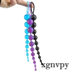 xgnvpy Extra Long Bead Anal Plug Tail Fun Adult Sex Product Anal Expansion Training Masturbation Device