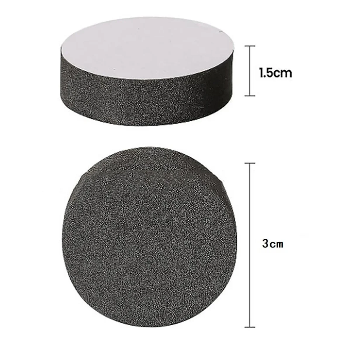 

【Hot&Price】Self-Adhesive Pads Thickened Non-Slip Flower Pot Mats Tea Set Electrical Pads Round Hardened Self-Adhesive Pads