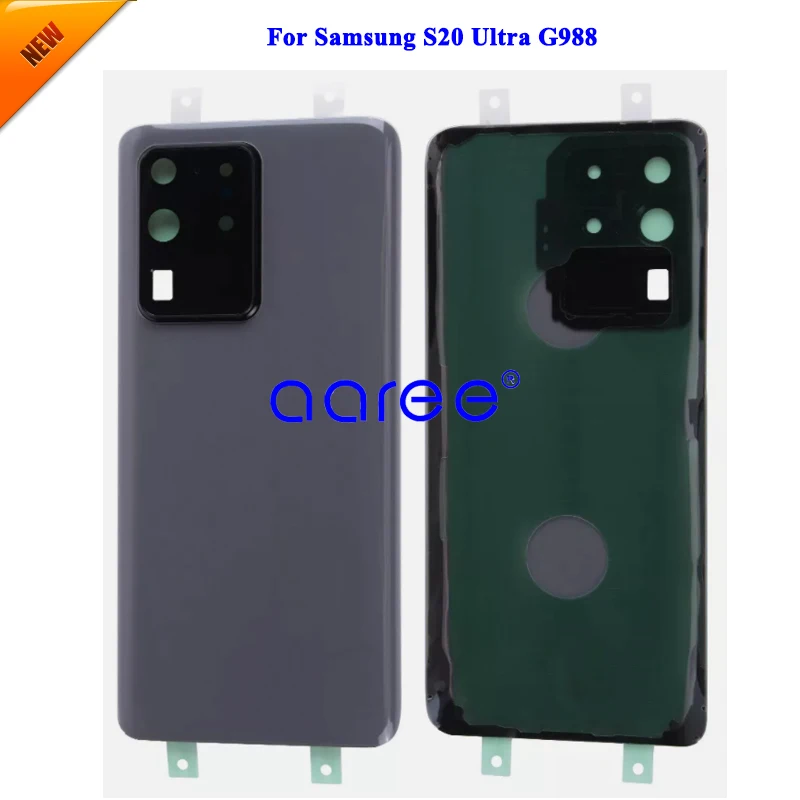 Grade AAA Back Cover with Camera Lens For Samsung S20 Ultra Back Housing Back Cover Door with Adhesive