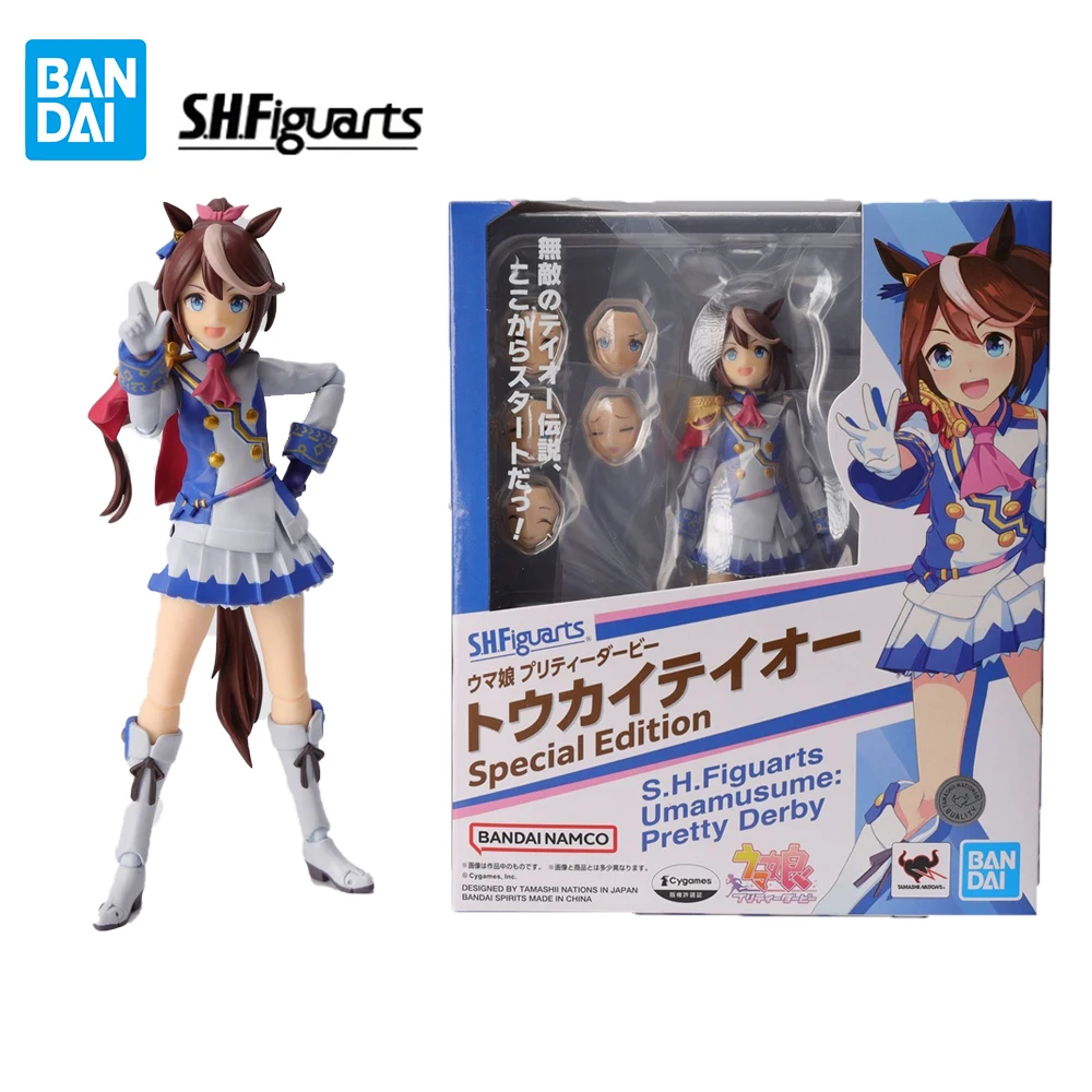 

In Stock Bandai S.H.Figuarts Pretty Derby Tokai Teio 125mm Cute Nice Anime Action Model Mobile Collection Figure Gifts for Boys