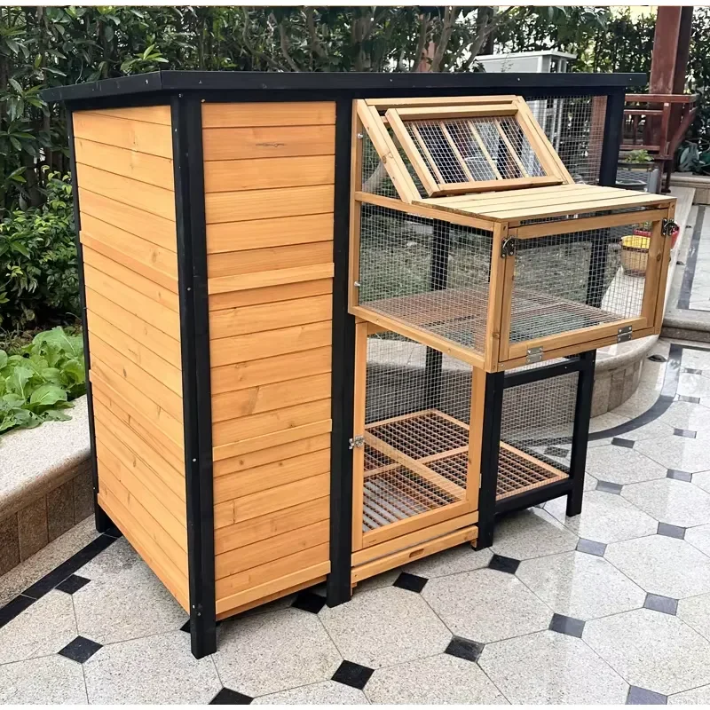 2025 New Extra Large Outdoor Wooden Waterproof Chicken Coops for Poultry Farms Raising Chickens Egg Layer for Backyard Home