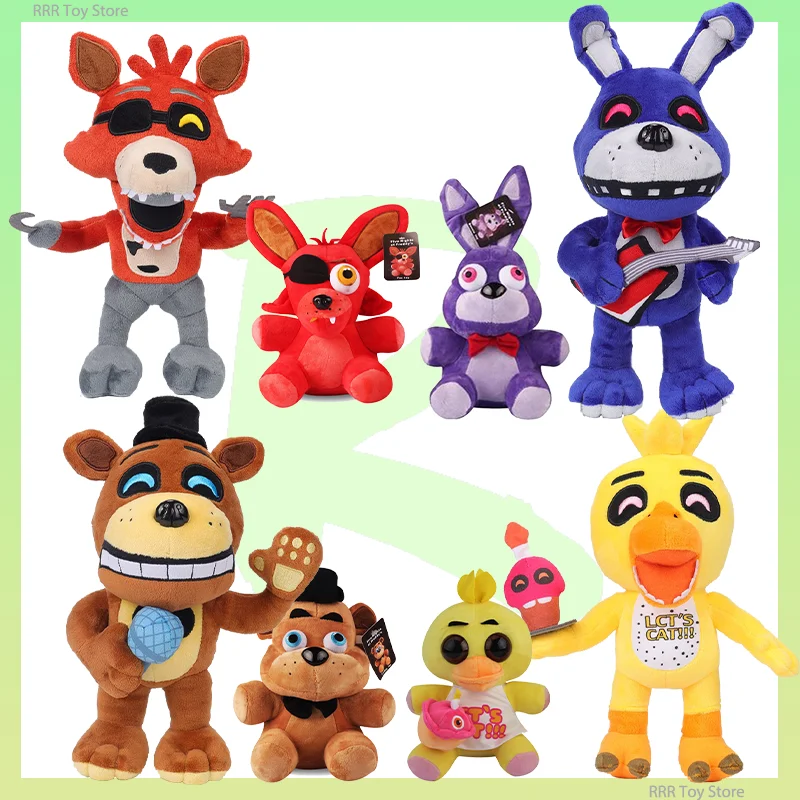 Five Night At Freddy Plush Toy FNAF Toy Bonnie Chica Foxy Cute Plush Toys Game Stuffed Model Cartoon Doll Children Chrismas Gift