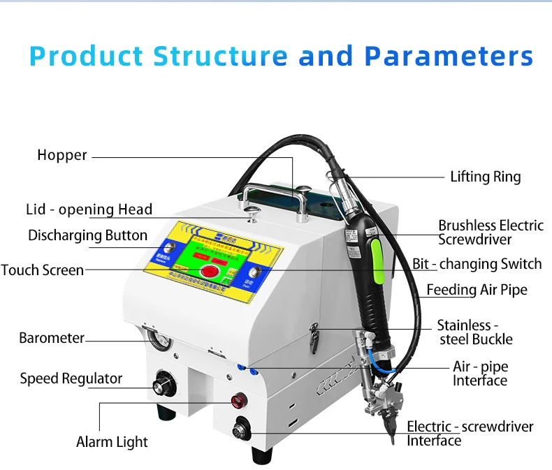 Electric Motor Manual & Semi-Automatic Screwdriver Tightening Machine with 1 Year Warranty for Toys and Industrial Equipment