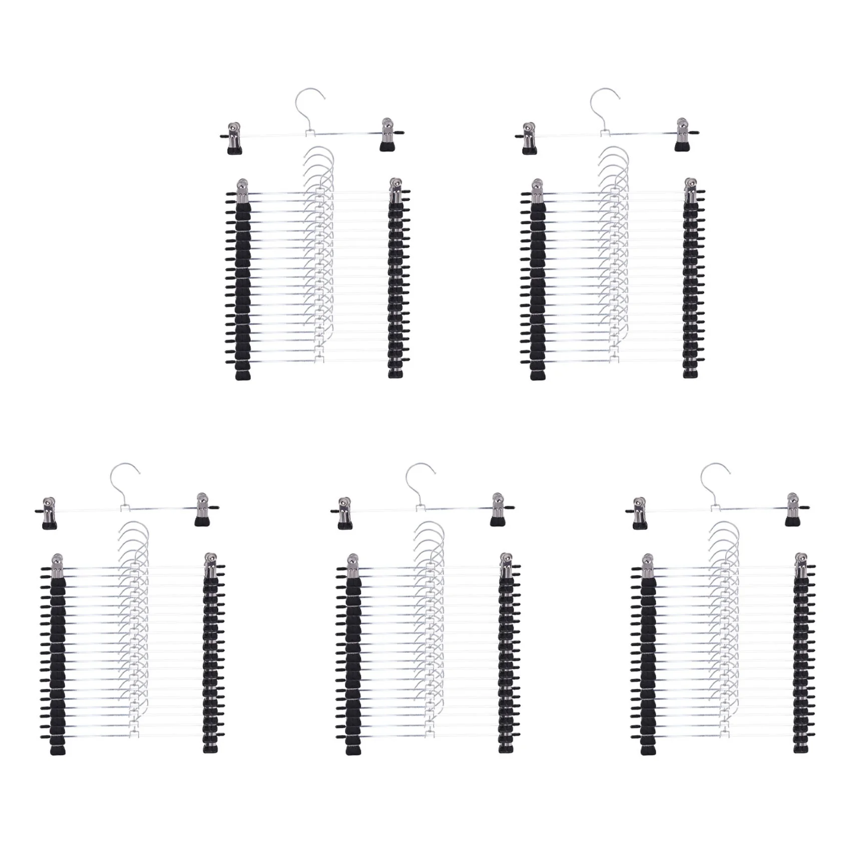 

Pant Hangers Skirt Hangers With Clips 100 Pack Metal Trouser Clip Hangers For Space Saving