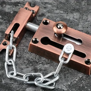 

Противоугонный дверной замок из нержавеющей стали, утолщенная пряжка дверной защелки, противоугонная цепная пряжка, противоугонный замок дверной пряжки, противоугонная цепь для отеля