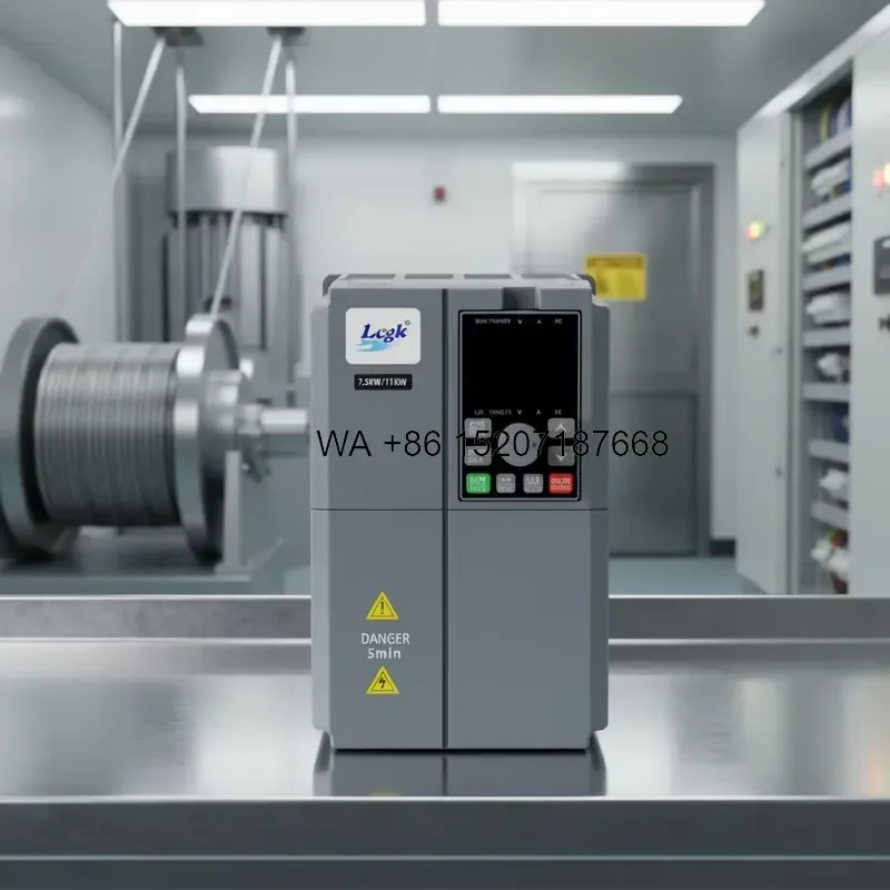Wmwmnu Vector Control Three Phase AC Motor Inverter for Elevators Compressors 7.5kW 18.5kW IP20 CE ISO OEM ODM