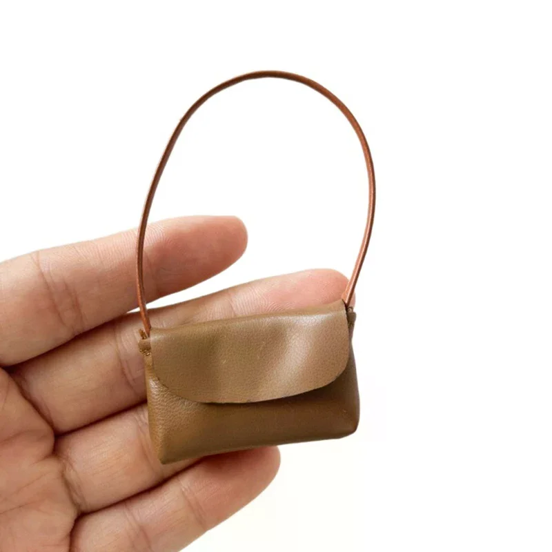New 15-17cm Doll Handbag Lady Leather Bag PU Leather Purse Accessories Dollhouse Decoration Pretend Play Toy