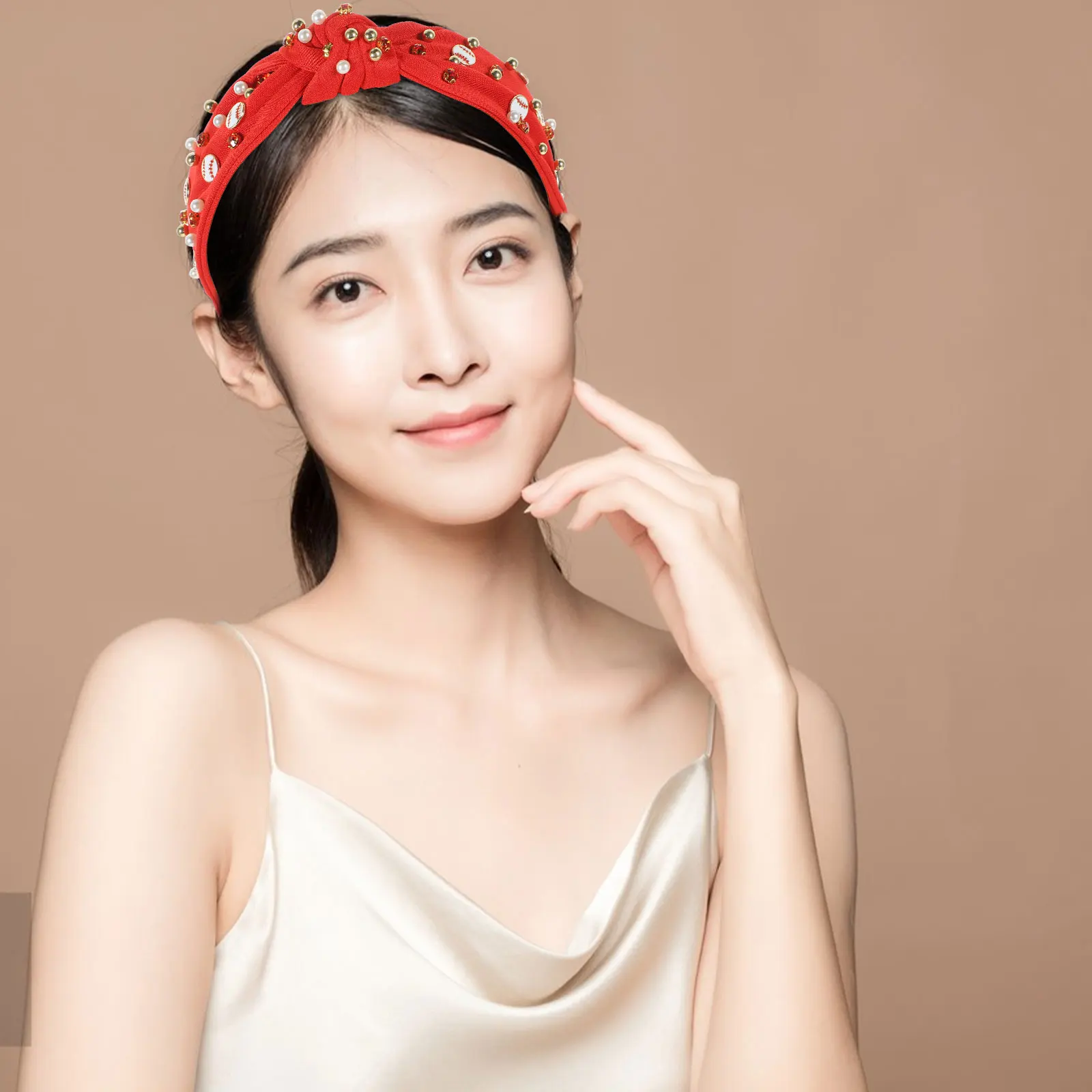 

Baseball Hair Band Girls Women Hairbands Headband Knot Headbands for Wide Simple Women's