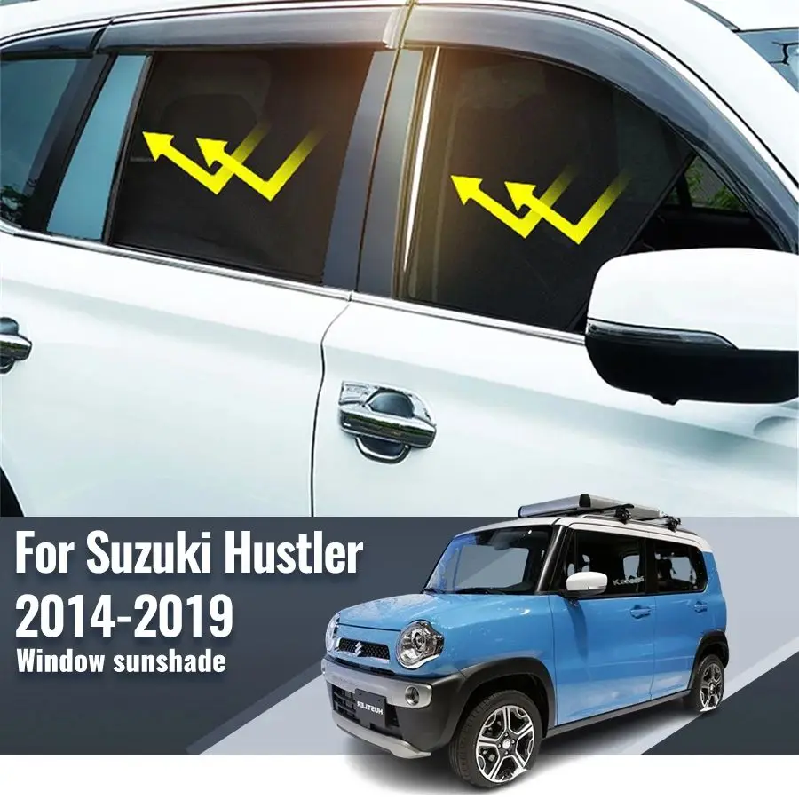 

For Suzuki Hustler 2014-2019 Car Sunshade Visor Front Windshield Frame Curtain Rear Side Baby Window Sun Shade