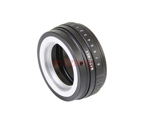 anello adattatore inclinazione per obiettivo M42 da 42 mm per fotocamera Sony E Mount A1 A7 A7s A7C a7c2 A7II A7R3 A7R4 A7M5 A7SIII A6700 A6500 ZVE10 ZVE1