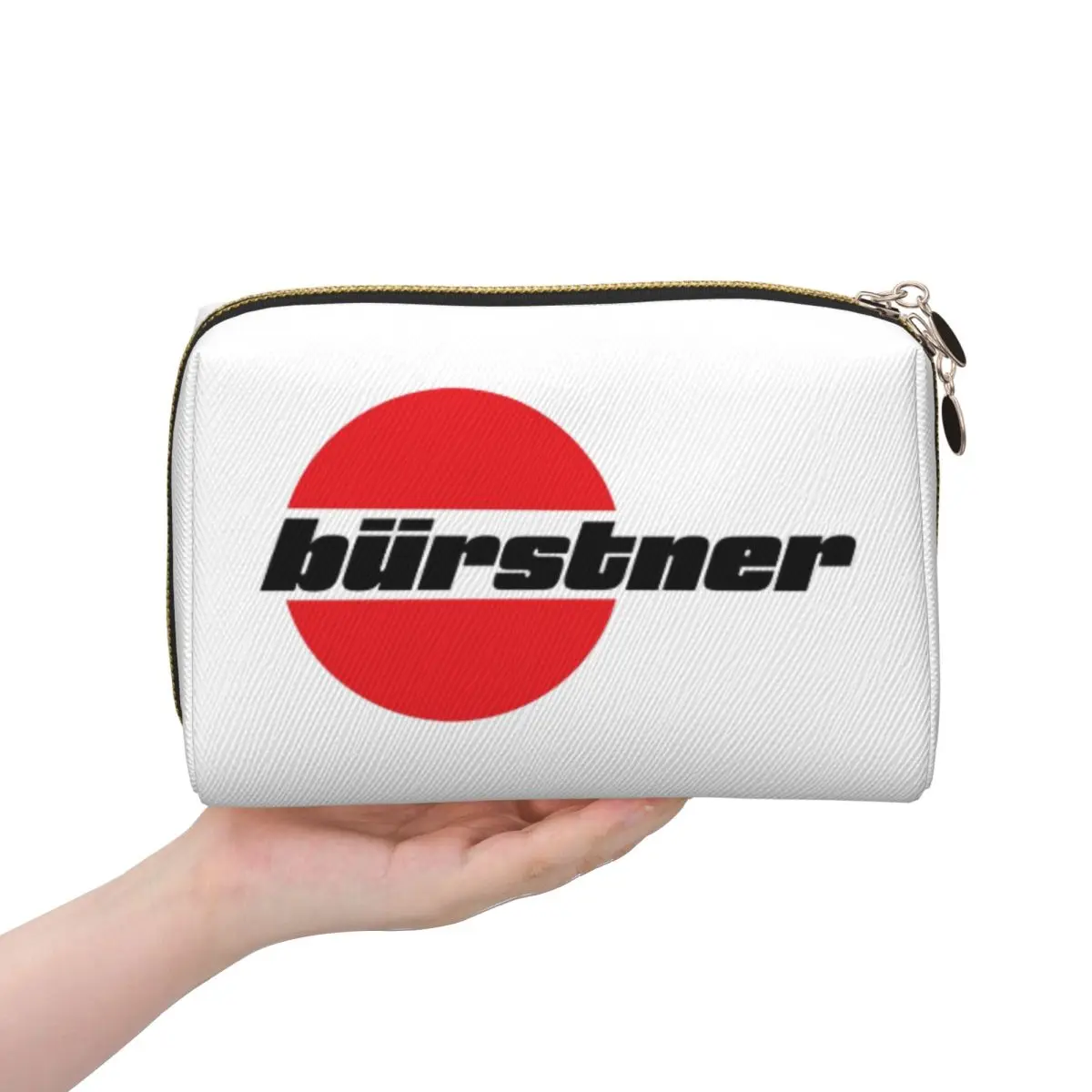 

Burstner Logo Women Cosmetic Bag Travel Makeup Organizer Pouch Toiletry Storage Dopp Kit Case