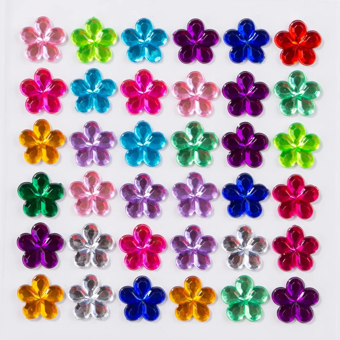 Mixed Color Adhesive Acrylic Diamond Children's DIY Gem Sticker Special-shaped Crystal Colored Diamond Rhinestone