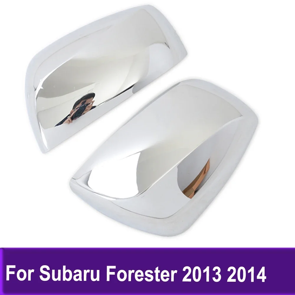 

Side Door Mirror Cover Trim For Subaru Forester 2013 2014 Chrome Rearview Mirrors Trim Car Accessories