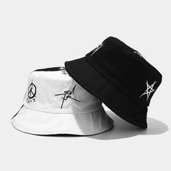 Summer Cotton Bucket Hat Patchwork Graffiti Men Women Outdoor Hip Hop Foldable Bob Fisherman Cap Casual Travel Gorros Panama