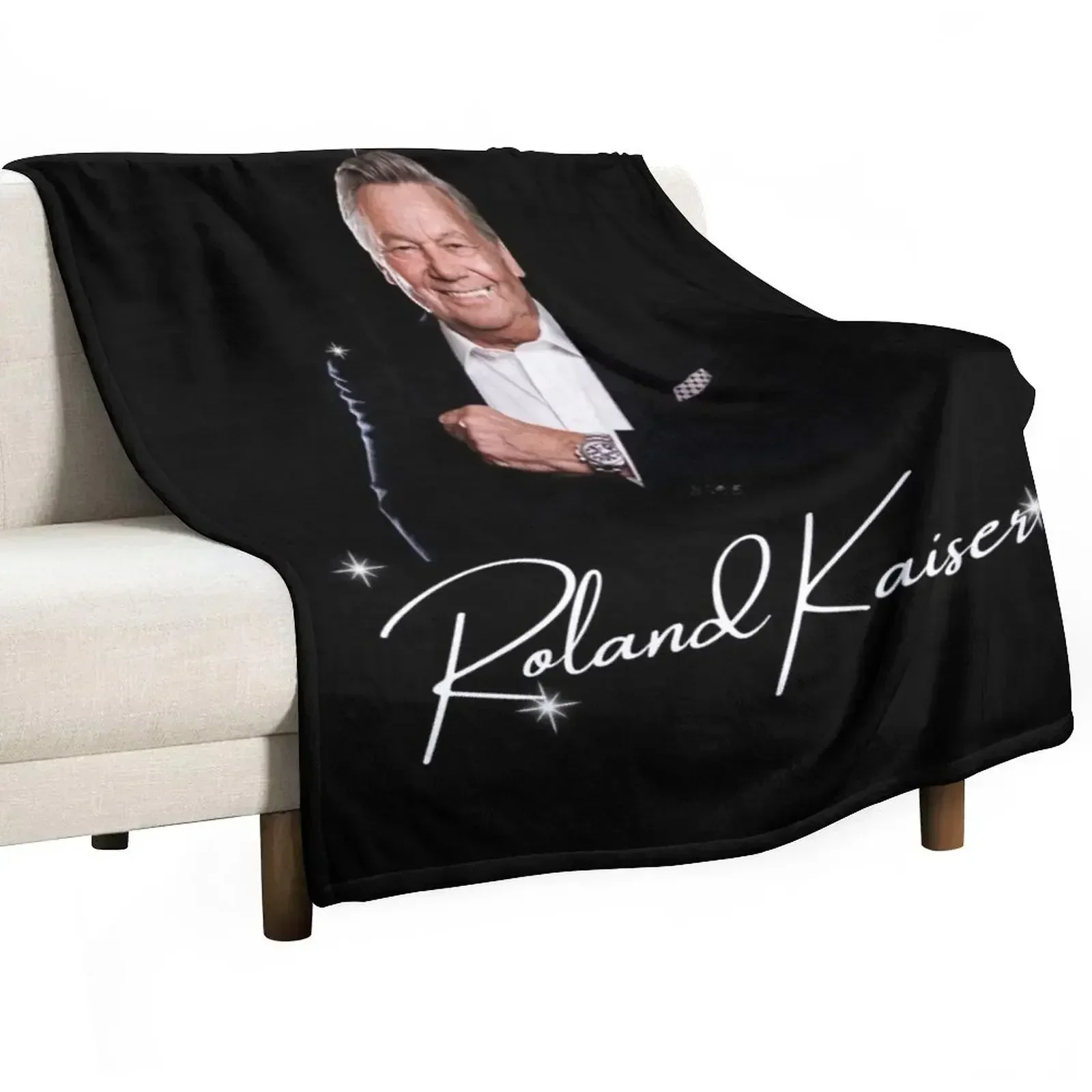 Roland kaiser - rip Roland kaiser - rest in peace Roland kaiser Throw Blanket Hair Vintage for winter Decorative Beds Blankets