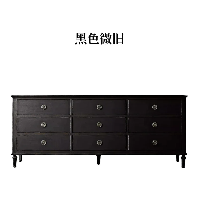 

retro living room old entrance creative solid wood dining side bedroom locker