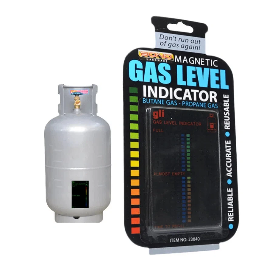 Mini Gas Pressure Test Card Temperature Sensing Color Change Accurate Gas Level Tester for Travel Camping Gas Tank Inspection