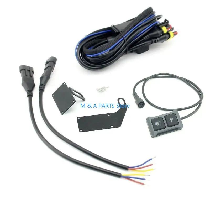 U1JF LED High & Low Beam Fog Light Wiring Harness Relays Wire Switch