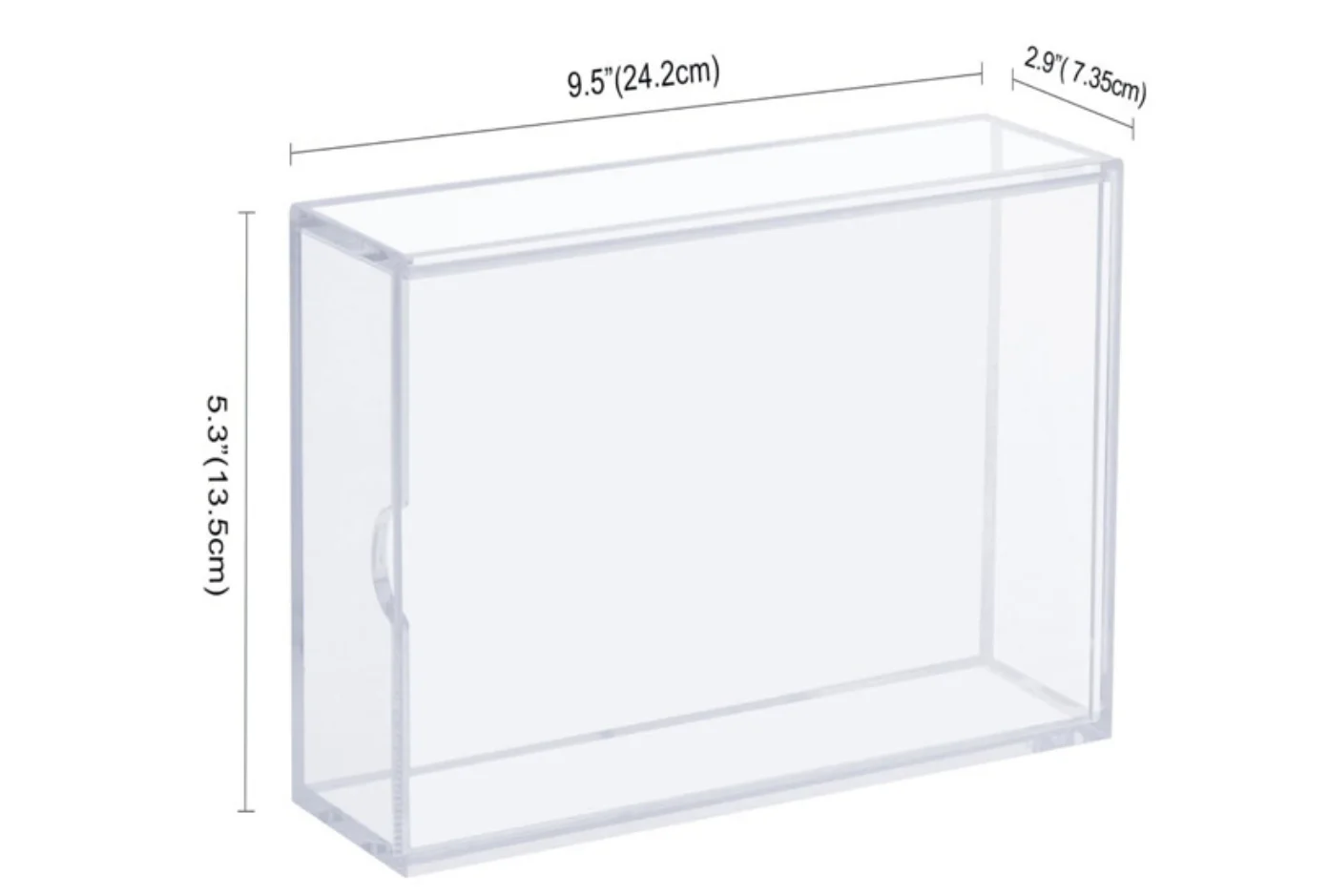 Transparent Acrylic Mahjong Box Custom Thickened Dustproof Slide Cover Storage Box Acrylic Storage Box