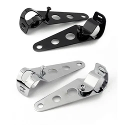 Universal Motorcycle Headlight Mount Bracket Fork Ear Chopper Headlamp Holder Clamp Adjustable Motor Fork Mount 28-36mm 35-43mm